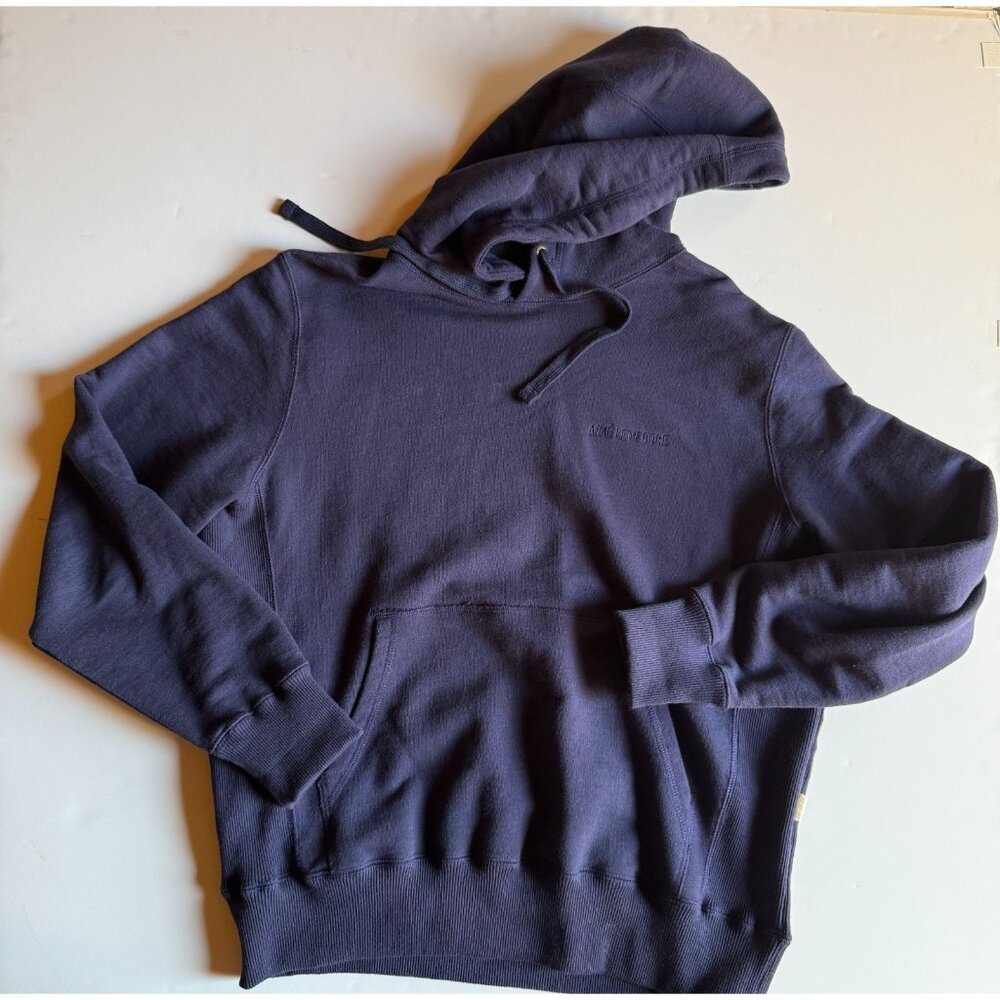 Aimé Leon Dore Classic Logo Hoodie in Navy Blue - Men's Medium